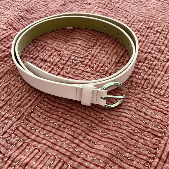 Kenneth Cole Reaction Pink Belt with silver tone Buckle - Picture 9 of 14
